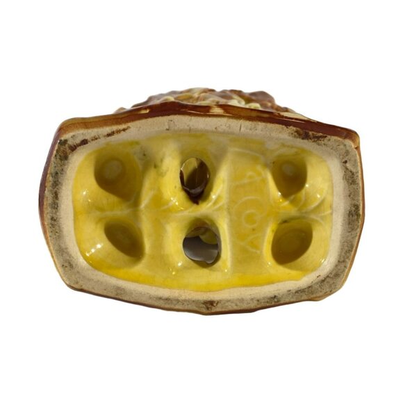 Vintage McCoy Grapes & Leaves Ceramic Double Vase Planter Mid-Century 1950s - Picture 10 of 13